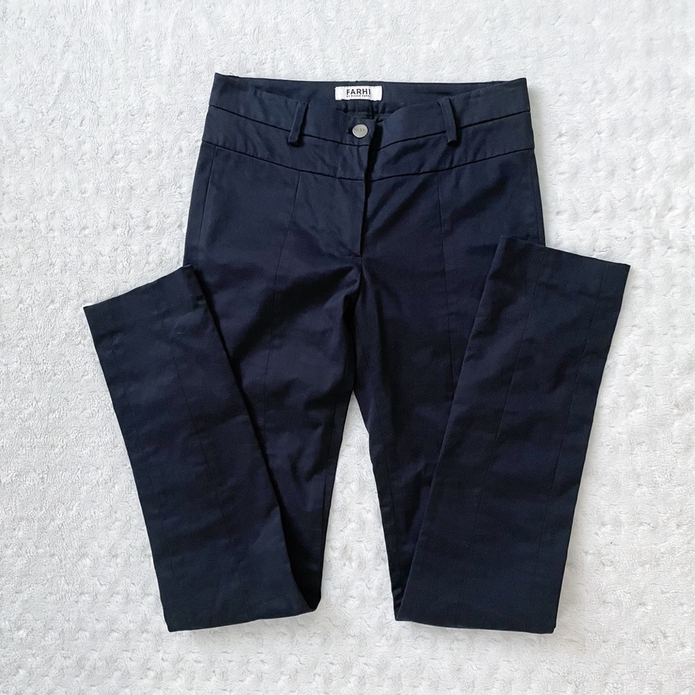 NWOT- FARHI By Nichole FARHI Navy Blue Slim Dress Pants